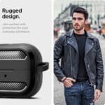 Spigen Rugged Armor Matte Black Samsung Galaxy Buds 3/3 Pro Tok