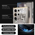 Spigen Ultra Hybrid Zero One Natural Titanium Samsung Galaxy S24 Ultra Tok