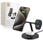 Tech-Protect QI15W-A35 3in1 Magnetic MagSafe Wireless Charger Black