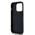 DKNY PU Leather Checkered Pattern MagSafe Black iPhone 15 Pro Max Tok