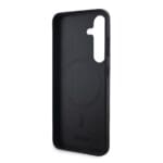 DKNY PU Leather Checkered Pattern MagSafe Black Samsung Galaxy S24 Plus Tok