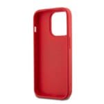 DKNY PU Leather Stack Logo Wrist Strap Red iPhone 14 Pro Tok