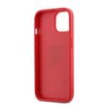 DKNY PU Leather Stack Logo Wrist Strap Red iPhone 14 Tok