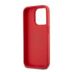 DKNY PU Leather Stack Logo Wrist Strap Red iPhone 15 Pro Tok