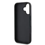 Guess PU Fixed Glitter 4G Metal Logo Black iPhone 16 Tok