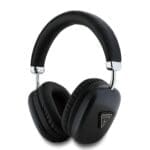 Guess Saffiano PU Leather Triangle Logo Wireless Headphones Black