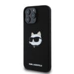 Karl Lagerfeld Liquid Silicone Choupette Head MagSafe Black iPhone 16 Pro Max Tok