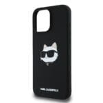 Karl Lagerfeld Liquid Silicone Choupette Head MagSafe Black iPhone 16 Pro Max Tok