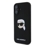 Karl Lagerfeld Liquid Silicone Karl Head MagSafe Black iPhone 16 Tok