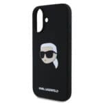 Karl Lagerfeld Liquid Silicone Karl Head MagSafe Black iPhone 16 Tok