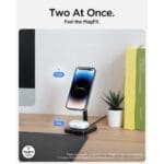 Spigen Pf2100 Arcfield Magnetic MagSafe Dual Wireless Charger Black