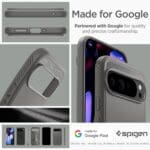 Spigen Rugged Armor Marble Grey Google Pixel 9 Pro XL Tok