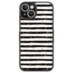Stripes Gold Black White Tok iPhone 12 Mini