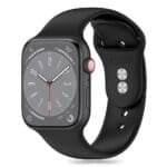 Tech-Protect Silicone Apple Watch SE/11/10/9/8/7/6/5/4/3/Ultra 1/2/3 (44/45/46/49mm) Black