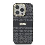 DKNY PC/TPU Repeat Pattern Tonal Stripe MagSafe Black iPhone 16 Pro Max Tok