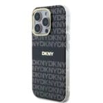 DKNY PC/TPU Repeat Pattern Tonal Stripe MagSafe Black iPhone 16 Pro Max Tok