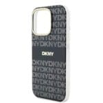 DKNY PC/TPU Repeat Pattern Tonal Stripe MagSafe Black iPhone 16 Pro Max Tok