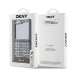 DKNY PU Leather Repeat Pattern Bottom Stripe Brown Samsung Galaxy Z Flip 6 Tok