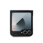 DKNY PU Leather Repeat Pattern Stack Logo Black Samsung Galaxy Z Flip 6 Tok