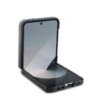 DKNY PU Leather Repeat Pattern Stack Logo Black Samsung Galaxy Z Flip 6 Tok