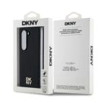 DKNY PU Leather Repeat Pattern Stack Logo MagSafe Black Samsung Galaxy Z Fold 6 Tok