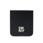 DKNY PU Leather Stack Logo Black Samsung Galaxy Z Flip 6 Tok