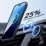 ESR Classic Hybrid Kickstand Halolock MagSafe & Tempered Glass Clear/Black iPhone 16