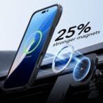 ESR Classic Hybrid Kickstand Halolock MagSafe & Tempered Glass Clear/Black iPhone 16 Pro