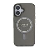 Guess IML Glitter Ring MagSafe Black iPhone 16 Tok
