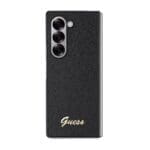 Guess PC/TPU Glitter Flakes Metal Logo Black Samsung Galaxy Z Fold 6 Tok
