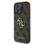 Guess PU 4G Metal Logo Brown iPhone 16 Pro Max Tok