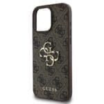Guess PU 4G Metal Logo Brown iPhone 16 Pro Max Tok