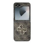 Guess PU 4G Metal Logo Brown Samsung Galaxy Z Flip 6 Tok