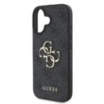 Guess PU 4G Metal Logo Grey iPhone 16 Tok