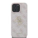 Guess PU 4G Metal Logo Pink iPhone 16 Pro Max Tok