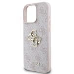 Guess PU 4G Metal Logo Pink iPhone 16 Pro Max Tok