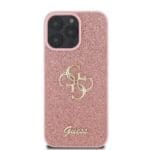 Guess PU Fixed Glitter 4G Metal Logo Pink iPhone 16 Pro Tok