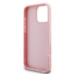 Guess PU Fixed Glitter 4G Metal Logo Pink iPhone 16 Pro Tok