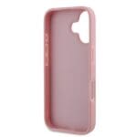 Guess PU Fixed Glitter 4G Metal Logo Pink iPhone 16 Tok