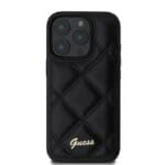 Guess PU Leather Quilted Black iPhone 16 Pro Max Tok