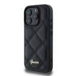 Guess PU Leather Quilted Black iPhone 16 Pro Max Tok