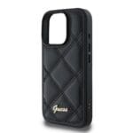 Guess PU Leather Quilted Black iPhone 16 Pro Max Tok
