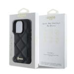 Guess PU Leather Quilted Black iPhone 16 Pro Max Tok
