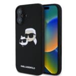 Karl Lagerfeld Liquid Silicone Double Heads MagSafe Black iPhone 16 Tok