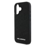 Karl Lagerfeld PU Quilted Pattern Black iPhone 16 Tok