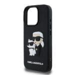 Karl Lagerfeld PU Saffiano Karl and Choupette Black iPhone 16 Pro Max Tok