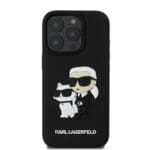 Karl Lagerfeld PU Saffiano Karl and Choupette Black iPhone 16 Pro Tok