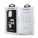 Karl Lagerfeld PU Saffiano Karl and Choupette Black iPhone 16 Pro Tok