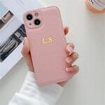 BHcase Camera Leather Monogram Pink iPhone 15 Pro Tok