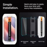Spigen Glas.Tr ”Ez Fit” 2-Pack Clear iPhone 16 Pro Max